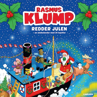 Rasmus Klump redder julen – omslag til lydbogen af Kim Langer