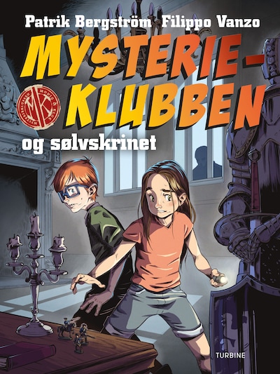 Mysterieklubben og sølvskrinet – omslag til lydbogen af Patrik Bergström