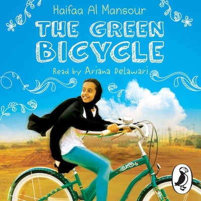 The Green Bicycle – omslag til lydbogen af Haifaa Al Mansour
