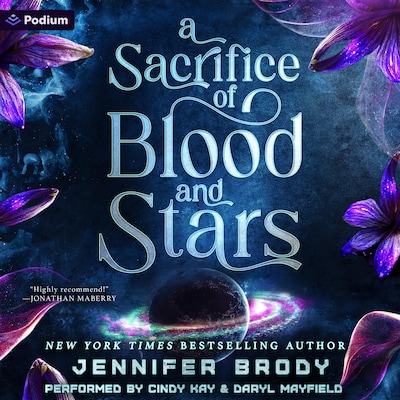 A Sacrifice of Blood and Stars: An Enemies-to-Lovers Sci-Fi Saga – omslag til lydbogen af Jennifer Brody