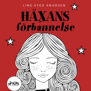 Häxans förbannelse – omslag till ljudboken av Line Kyed Knudsen