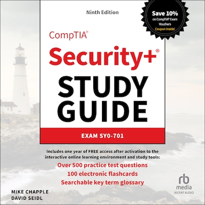 CompTIA Security+ Study Guide with over 500 Practice Test Questions – omslag til lydbogen af Mike Chapple, David Seidl