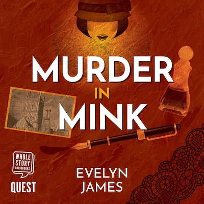 Murder in Mink – omslag til lydbogen af Evelyn James