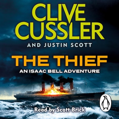 The Thief – omslag til lydbogen af Clive Cussler, Justin Scott