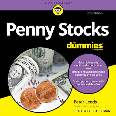 Penny Stocks For Dummies, 3rd Edition – omslag til lydbogen af Peter Leeds