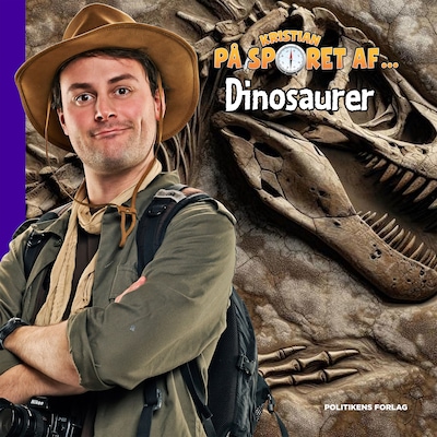 Kristian på sporet af dinosaurer – omslag til lydbogen af Kristian Gintberg