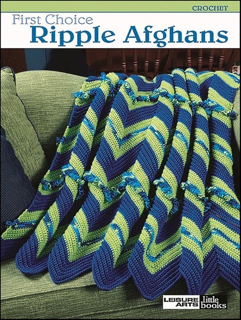 First Choice Ripple Afghans – omslag til lydbogen af Leisure Arts