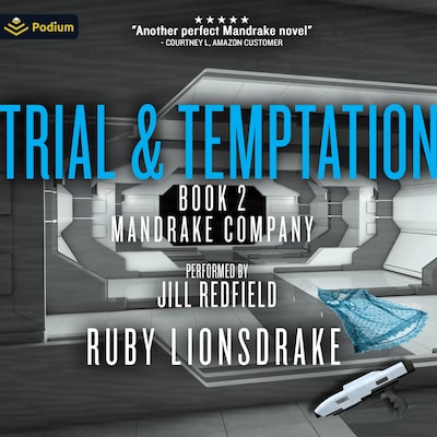 Trial and Temptation – omslag til lydbogen af Ruby Lionsdrake