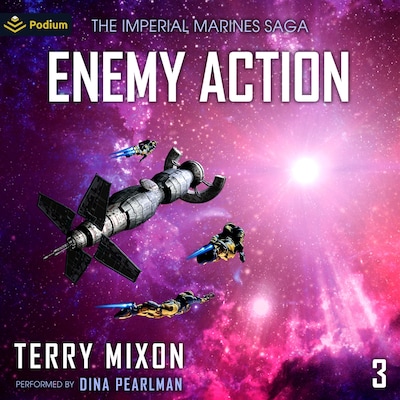 Enemy Action – omslag til lydbogen af Terry Mixon