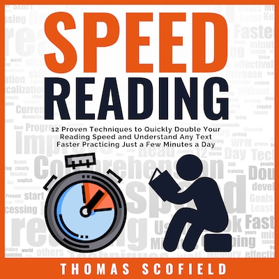 Speed Reading – omslag van het luisterboek van Thomas Scofield