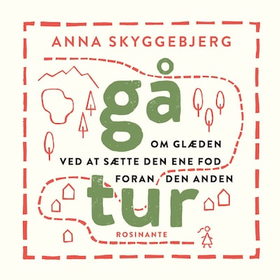 Gå tur – omslag til lydbogen af Anna Skyggebjerg