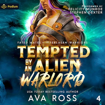 Tempted by an Alien Warlord – omslag til lydbogen af Ava Ross