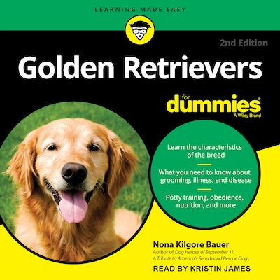 Golden Retrievers For Dummies – omslag til lydbogen af Nona Kilgore Bauer