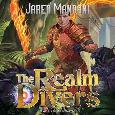 The Realm Divers – omslag til lydbogen af Jared Mandani