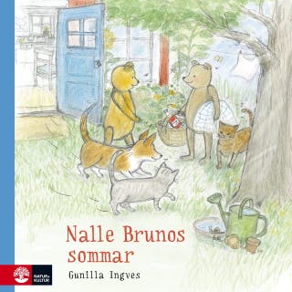 Nalle Brunos sommar – omslag till ljudboken av Gunilla Ingves