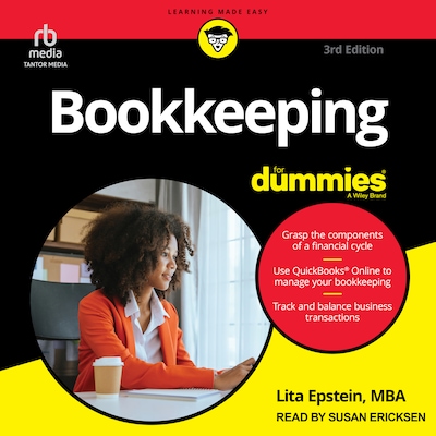 Bookkeeping For Dummies, 3rd Edition – omslag til lydbogen af Lita Epstein, MBA