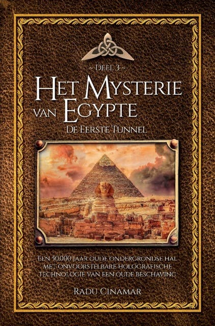 Het mysterie van Egypte: De eerste tunnel – omslag van het luisterboek van Radu Cinamar