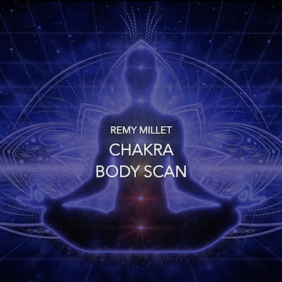 Chakra Body Scan – omslag van het luisterboek van Remy Millet