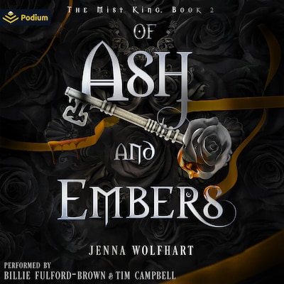 Of Ash and Embers – omslag til lydbogen af Jenna Wolfhart