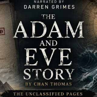 The Adam and Eve Story – omslag till ljudboken av Chan Thomas