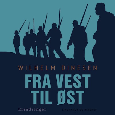 Fra vest til øst – omslag til lydbogen af Wilhelm Dinesen