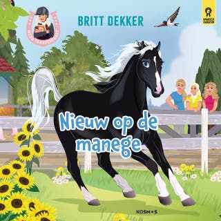 Nieuw op de manege – omslag van het luisterboek van Britt Dekker