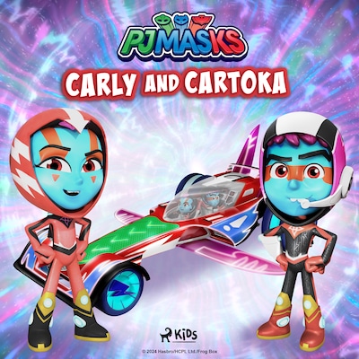 PJ Masks - Carly and Cartoka – omslag till ljudboken av eOne