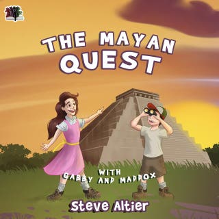 The Mayan Quest – omslag till ljudboken av Steve Altier