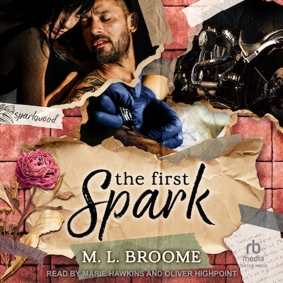 The First Spark – omslag til lydbogen af M.L. Broome