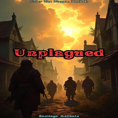 Unplagued – omslag til lydbogen af Santiago Machain