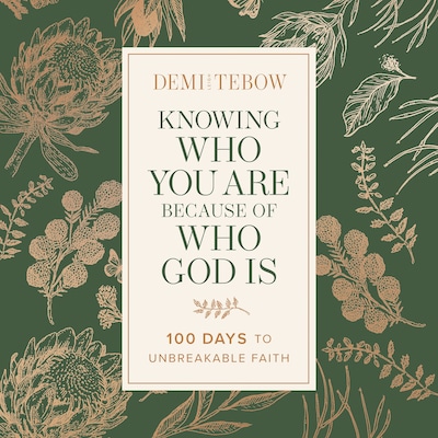 Knowing Who You Are Because of Who God Is – omslag til lydbogen af Demi-Leigh Tebow