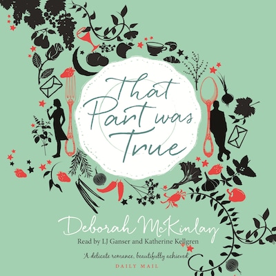 That Part Was True – omslag till ljudboken av Deborah McKinlay