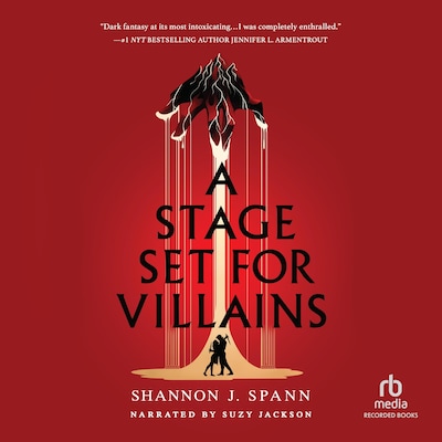 A Stage Set for Villains – omslag til lydbogen af Shannon J. Spann