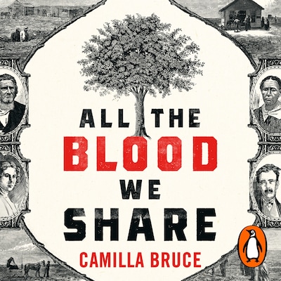 All The Blood We Share – omslag til lydbogen af Camilla Bruce