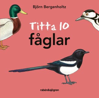 Titta 10 fåglar – omslag till ljudboken av Björn Bergenholtz