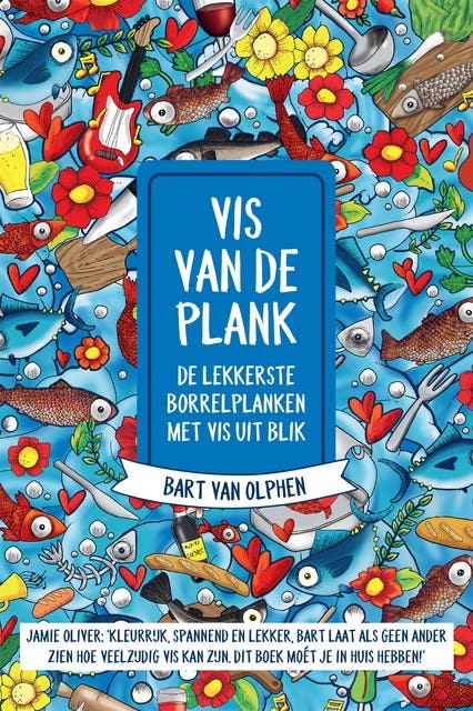 Vis van de plank: De lekkerste borrelplanken met vis uit blik – omslag van het luisterboek van Bart van Olphen