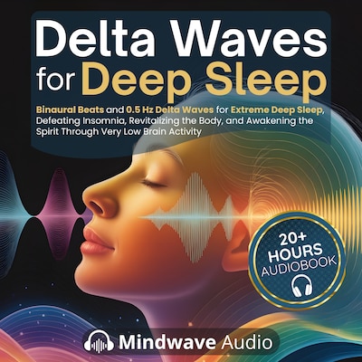 Delta Waves for Deep Sleep – omslag til lydbogen af Mindwave Audio