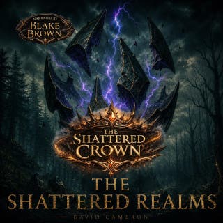 The Shattered Crown: The Shattered Realms – omslag till ljudboken av David Cameron