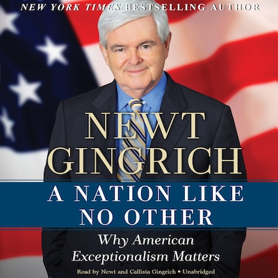 A Nation like No Other – omslag til lydbogen af Newt Gingrich