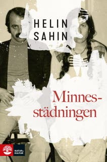 Minnesstädningen – omslag till ljudboken av Helin Sahin