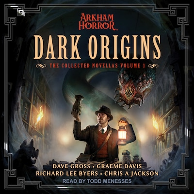 Dark Origins – omslag til lydbogen af Dave Gross, Graeme Davis, Richard Lee Byers