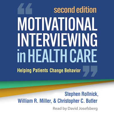 Motivational Interviewing in Health Care – omslag til lydbogen af William R. Miller, Stephen Rollnick