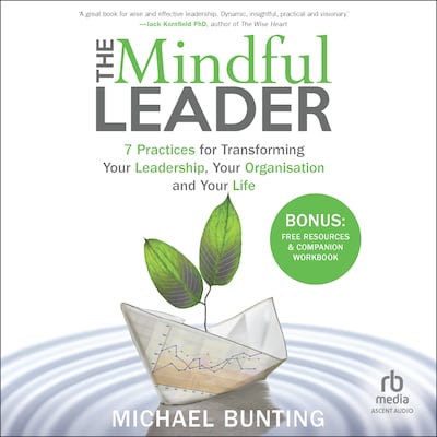 The Mindful Leader – omslag til lydbogen af Michael Bunting