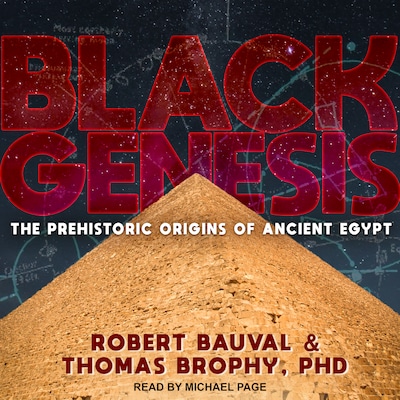 Black Genesis – omslag til lydbogen af Robert Bauval, Thomas Brophy, PhD