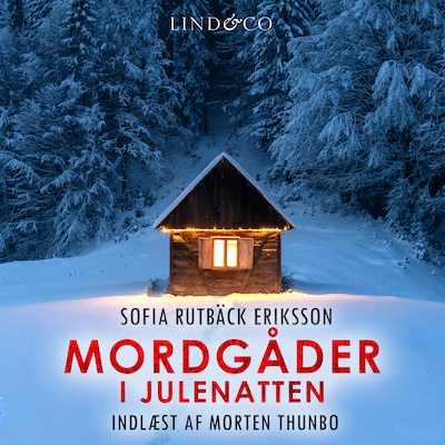 Mordgåder i julenatten – omslag til lydbogen af Sofia Rutbäck Eriksson