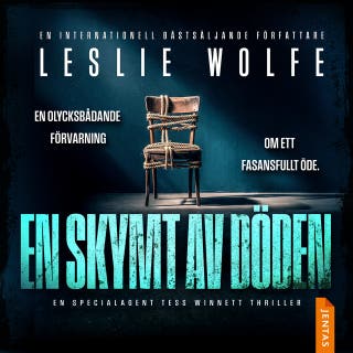 En skymt av döden – omslag till ljudboken av Leslie Wolfe