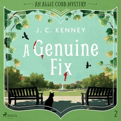 A Genuine Fix: A lighthearted, small town cozy crime with a literary agent sleuth – omslag til lydbogen af J. C. Kenney