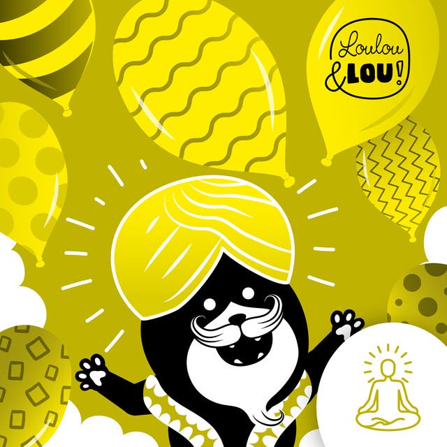 Meditatie: Hé stuiterbal!: Vlaams gesproken – omslag van het luisterboek van Loulou en Lou