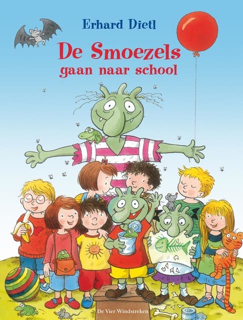 De Smoezels gaan naar school – omslag van het luisterboek van Erhard Dietl