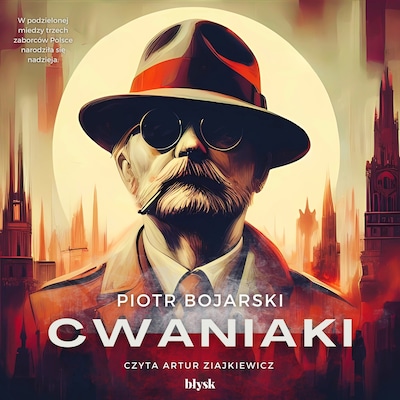 Cwaniaki – okładka audiobooka, autor Piotr Bojarski